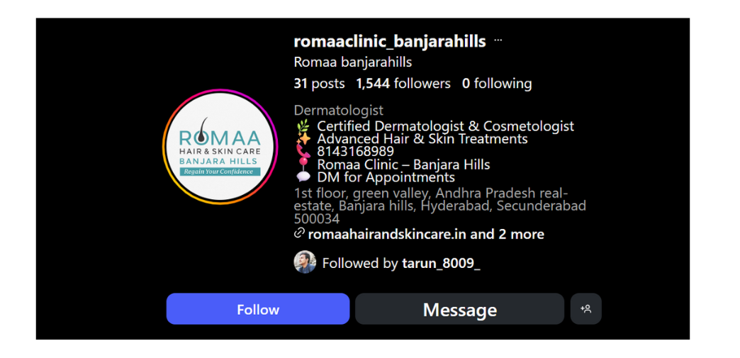 Romaa clinic Banjara Hills